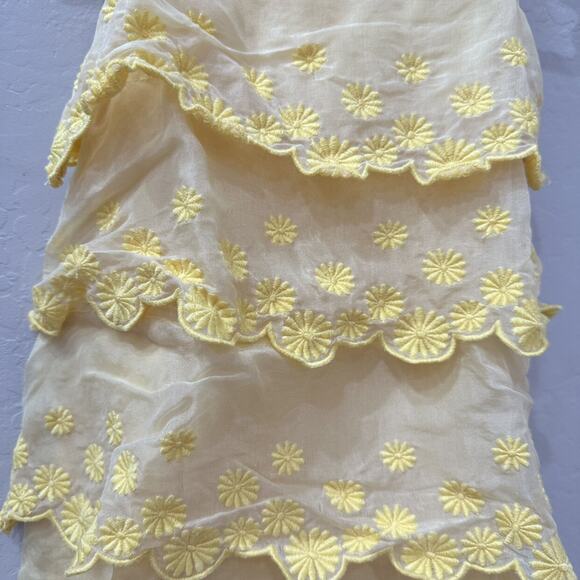 Janie and Jack Yellow Daisy Tiered Tank Dress - Picture 3 of 10